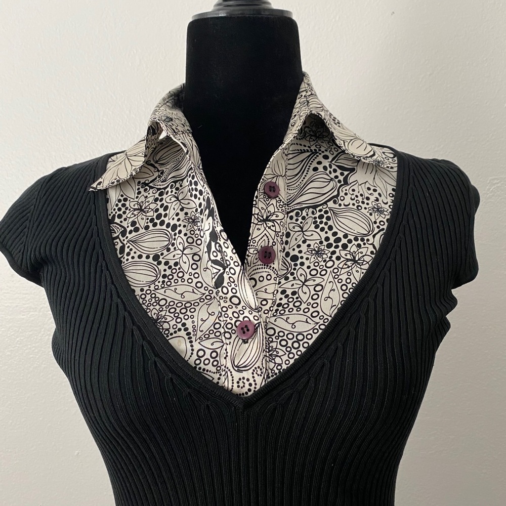 Bebe Silk Knit Top